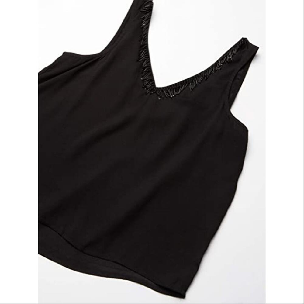 NWT BB Dakota Powers That V‎ Beaded Top Black